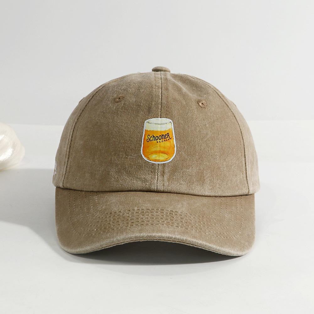 Washed Schooner Brown Cap