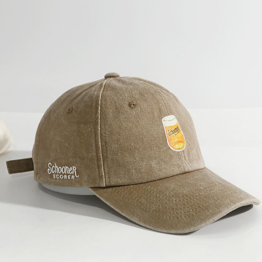 Washed Schooner Brown Cap