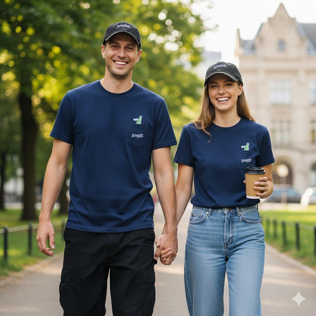 No Beer Survives Embroidered Pocket T